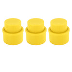 3pcs Soda Bottle Stopper Professional Press Type Sealing Reusable Beverage Bottle Covers for Soda Beverage Bottles Yellow