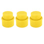 3pcs Soda Bottle Stopper Professional Press Type Sealing Reusable Beverage Bottle Covers for Soda Beverage Bottles Yellow