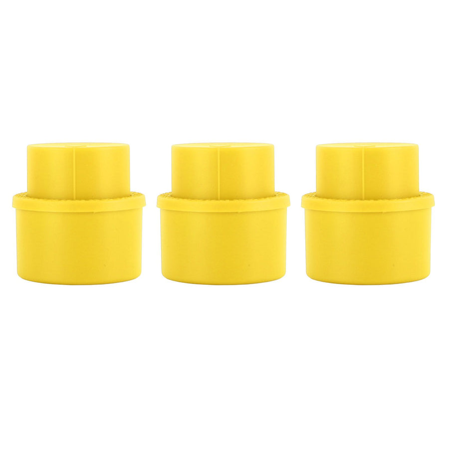 3pcs Soda Bottle Stopper Professional Press Type Sealing Reusable Beverage Bottle Covers for Soda Beverage Bottles Yellow
