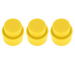 3pcs Soda Bottle Stopper Professional Press Type Sealing Reusable Beverage Bottle Covers for Soda Beverage Bottles Yellow