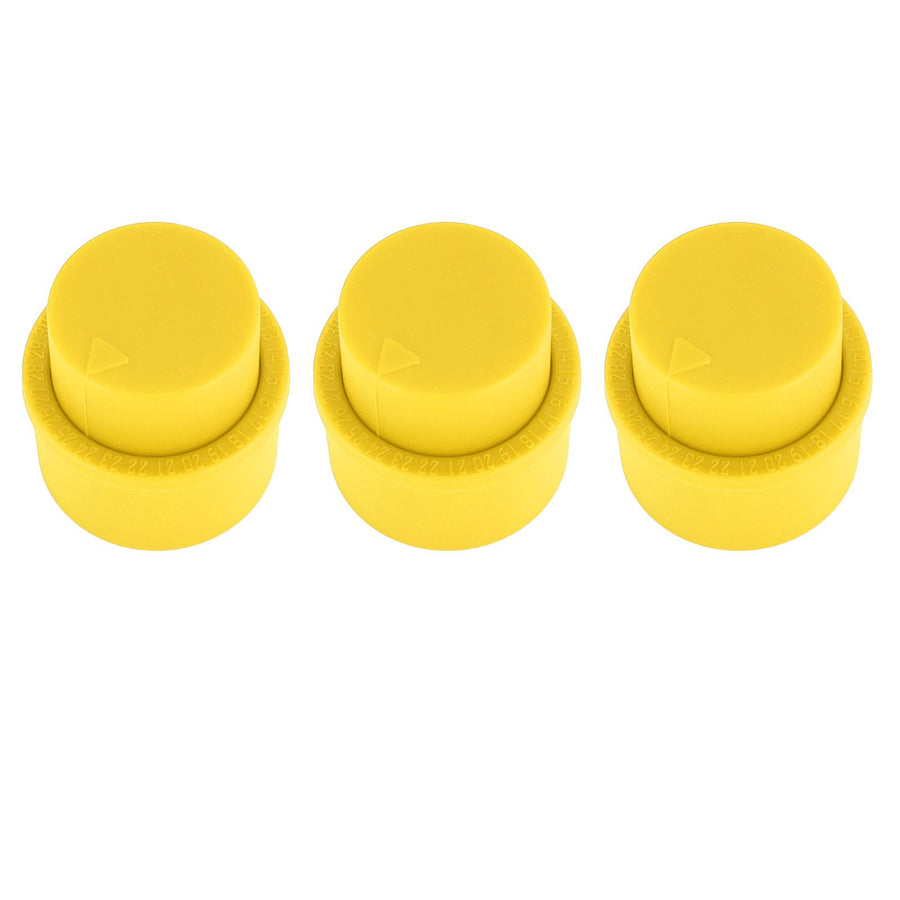 3pcs Soda Bottle Stopper Professional Press Type Sealing Reusable Beverage Bottle Covers for Soda Beverage Bottles Yellow