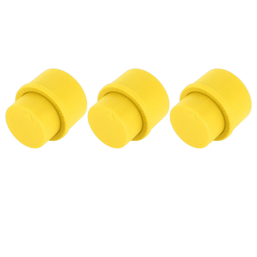 3pcs Soda Bottle Stopper Professional Press Type Sealing Reusable Beverage Bottle Covers for Soda Beverage Bottles Yellow