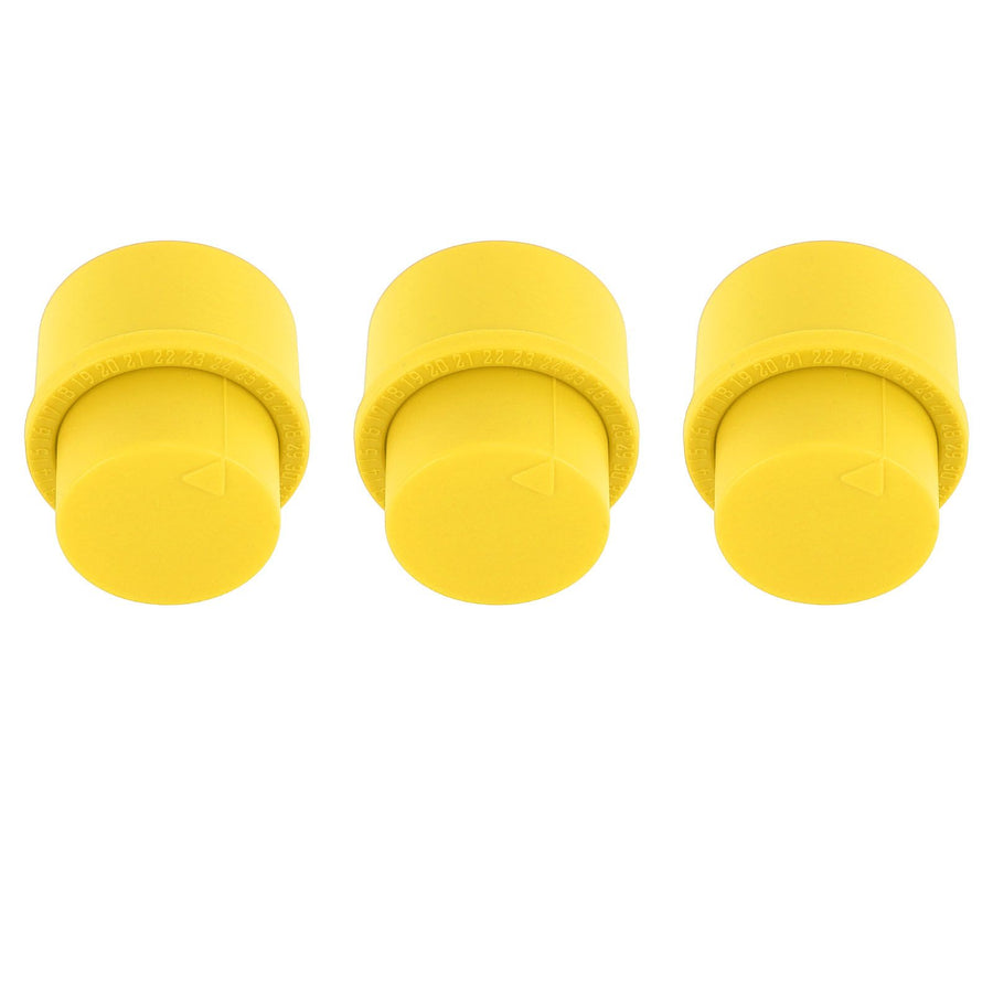 3pcs Soda Bottle Stopper Professional Press Type Sealing Reusable Beverage Bottle Covers for Soda Beverage Bottles Yellow