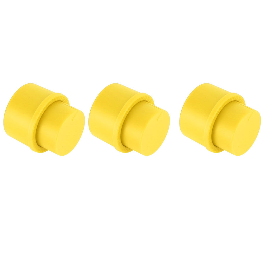 3pcs Soda Bottle Stopper Professional Press Type Sealing Reusable Beverage Bottle Covers for Soda Beverage Bottles Yellow