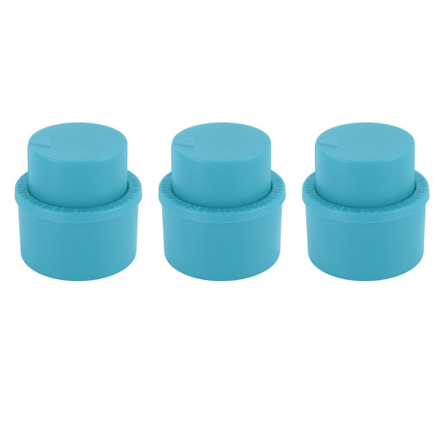 3pcs Soda Bottle Stopper Professional Press Type Sealing Reusable Beverage Bottle Covers for Soda Beverage Bottles Blue