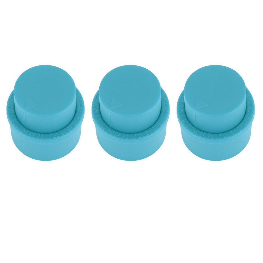 3pcs Soda Bottle Stopper Professional Press Type Sealing Reusable Beverage Bottle Covers for Soda Beverage Bottles Blue