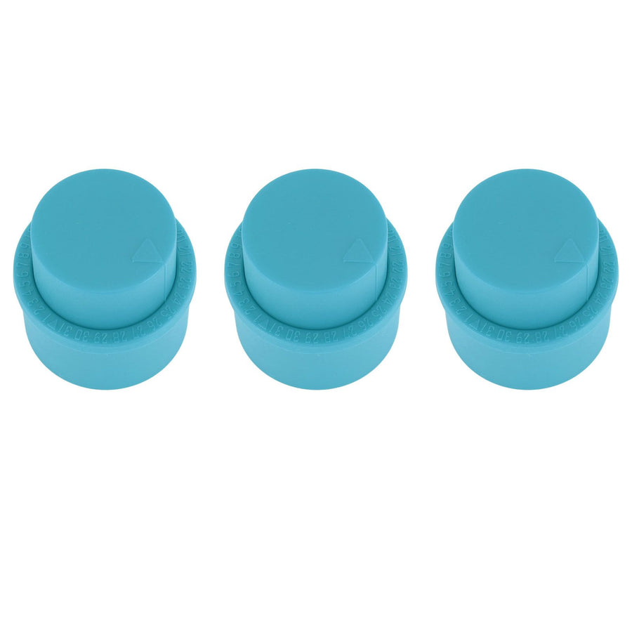 3pcs Soda Bottle Stopper Professional Press Type Sealing Reusable Beverage Bottle Covers for Soda Beverage Bottles Blue