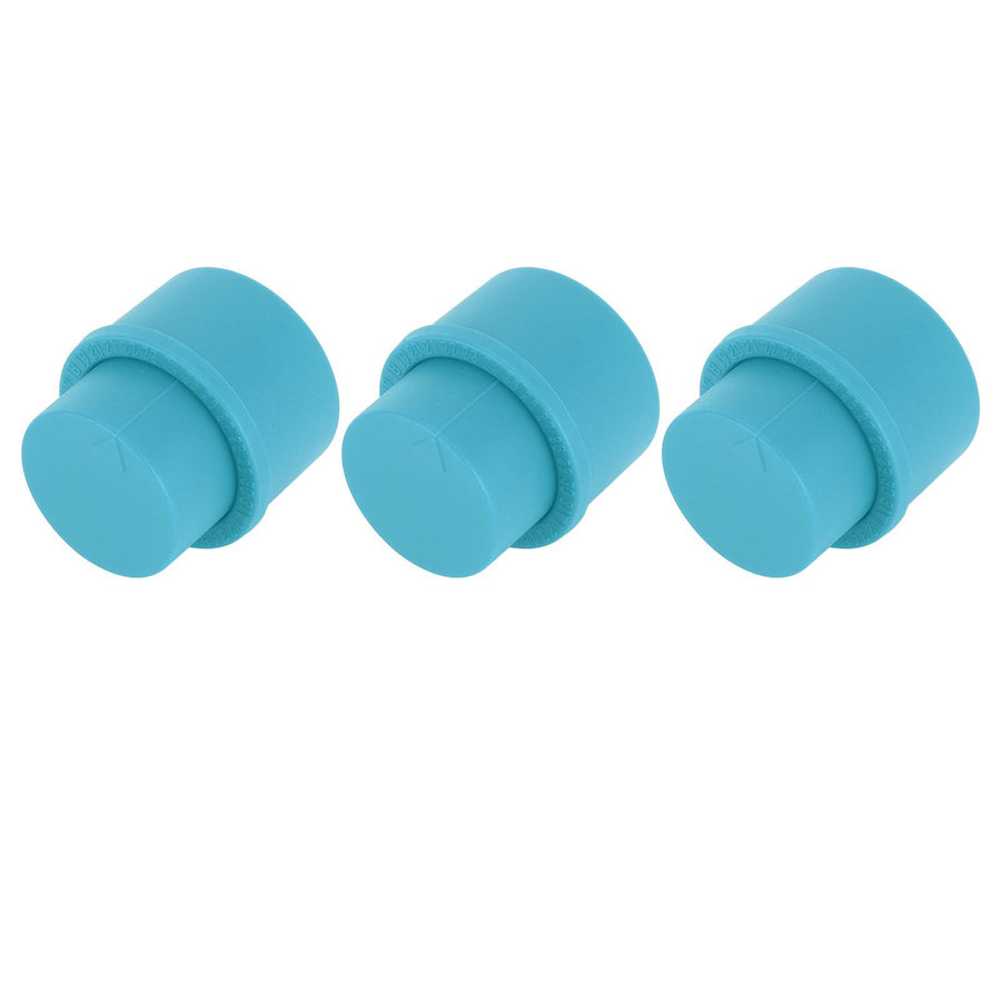 3pcs Soda Bottle Stopper Professional Press Type Sealing Reusable Beverage Bottle Covers for Soda Beverage Bottles Blue