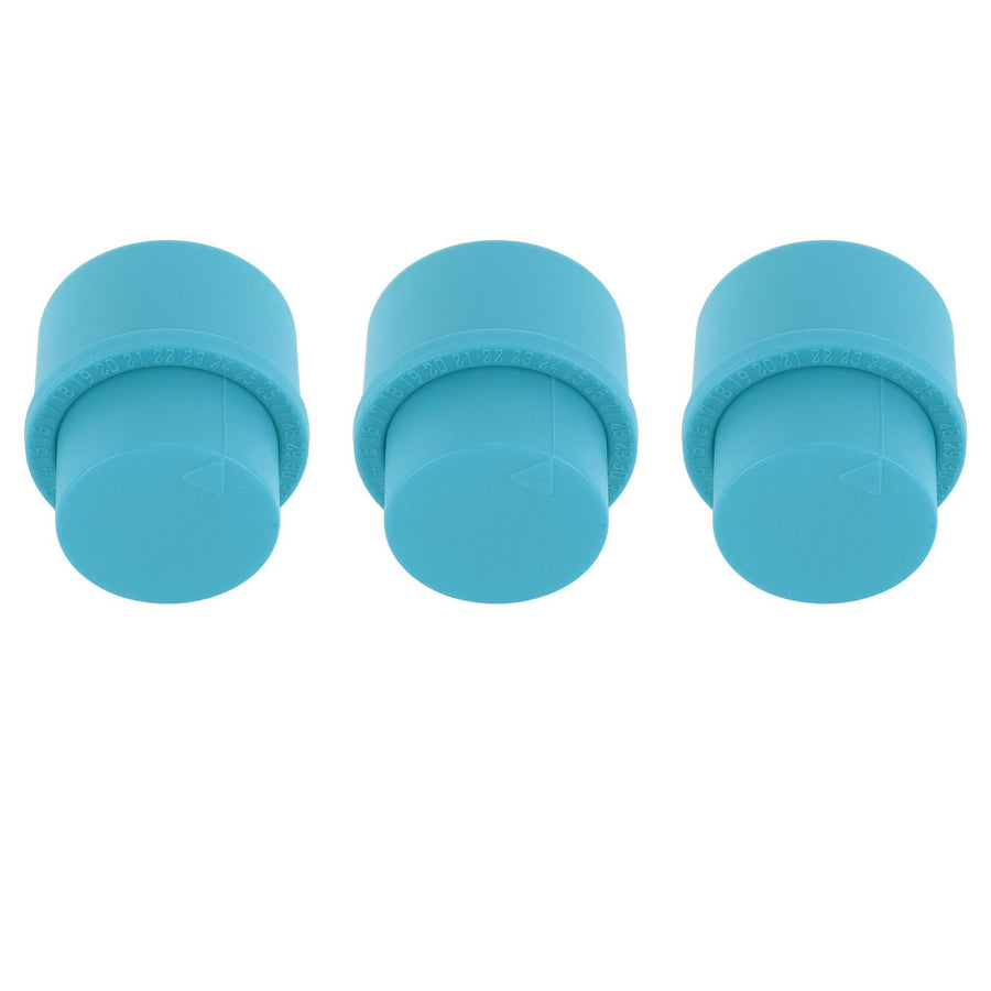 3pcs Soda Bottle Stopper Professional Press Type Sealing Reusable Beverage Bottle Covers for Soda Beverage Bottles Blue