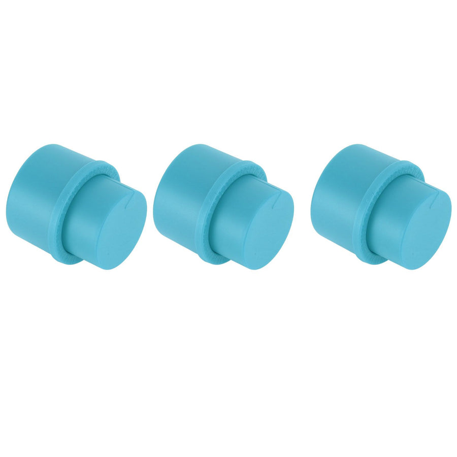 3pcs Soda Bottle Stopper Professional Press Type Sealing Reusable Beverage Bottle Covers for Soda Beverage Bottles Blue