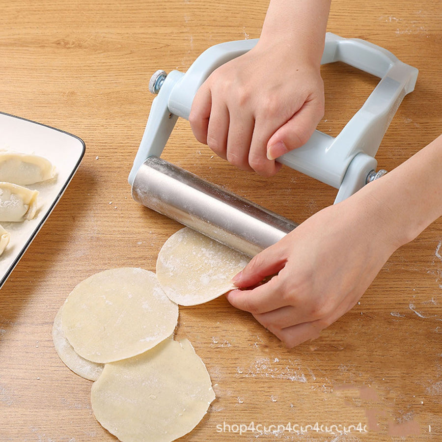 Rolling Pin Stainless Steel Easy to Use Sturdy Anti Stick Dough Roller Anti Stick for Baking Home Restaurant
