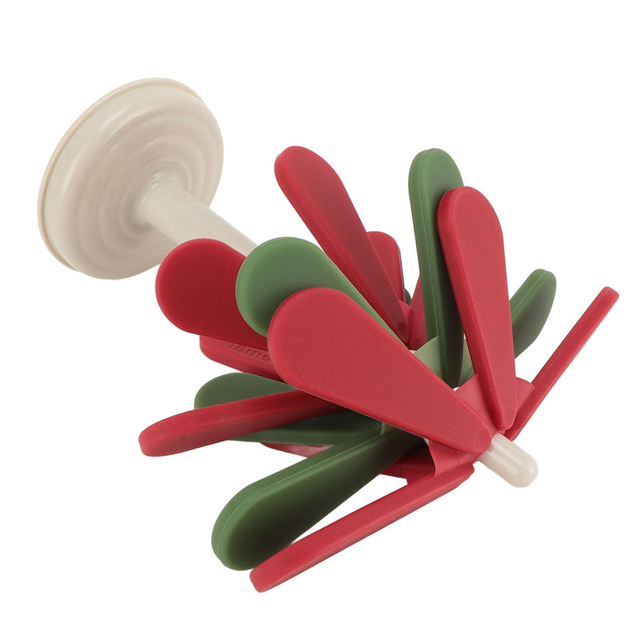 Tree Shape Foldable Insulation Mat Silicone Anti Scald Mat Heat Resistant Coasters Pads for Teapot Pans Bowl Round Base