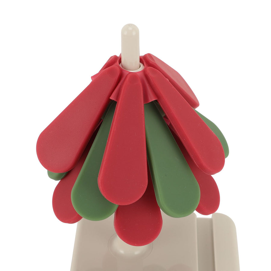 Tree Shape Foldable Insulation Mat Silicone Anti Scald Mat Heat Resistant Coasters Pads for Teapot Pans Bowl Square Base