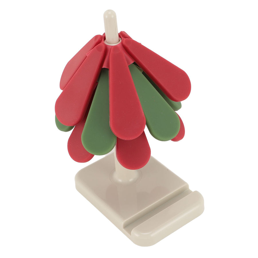 Tree Shape Foldable Insulation Mat Silicone Anti Scald Mat Heat Resistant Coasters Pads for Teapot Pans Bowl Square Base