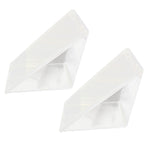 2PCS Triangle Sandwich Container Transparent Washable Multifunctional Sandwich Storage Case