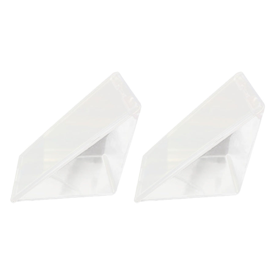 2PCS Triangle Sandwich Container Transparent Washable Multifunctional Sandwich Storage Case