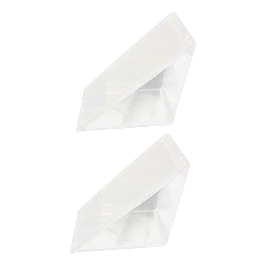 2PCS Triangle Sandwich Container Transparent Washable Multifunctional Sandwich Storage Case