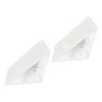 2PCS Triangle Sandwich Container Transparent Washable Multifunctional Sandwich Storage Case