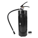 Fire Extinguisher Wine Holder Unique Decorative Iron Fire Extinguisher Shaped Wine Storage Box Small Bar for Home Black