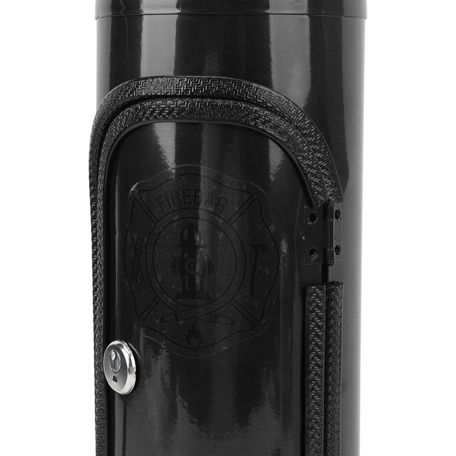 Fire Extinguisher Wine Holder Unique Decorative Iron Fire Extinguisher Shaped Wine Storage Box Small Bar for Home Black