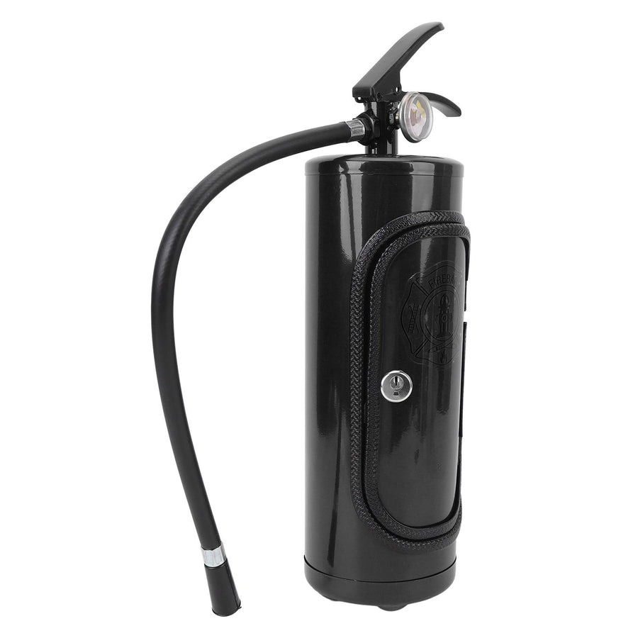 Fire Extinguisher Wine Holder Unique Decorative Iron Fire Extinguisher Shaped Wine Storage Box Small Bar for Home Black