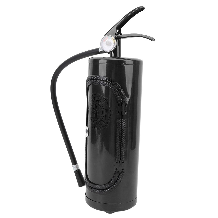 Fire Extinguisher Wine Holder Unique Decorative Iron Fire Extinguisher Shaped Wine Storage Box Small Bar for Home Black