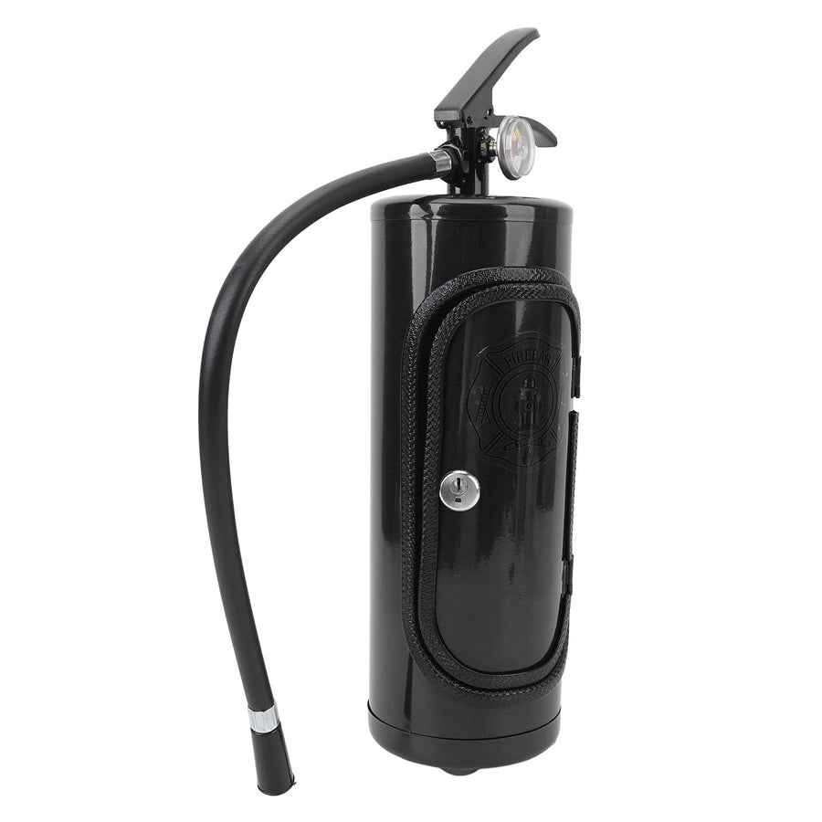Fire Extinguisher Wine Holder Unique Decorative Iron Fire Extinguisher Shaped Wine Storage Box Small Bar for Home Black