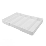 Kitchen Drawer Organizer ABS Plastic Simple Versatile Drawer Divider Tray for Bedroom Vanity Office Desk