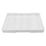 Kitchen Drawer Organizer ABS Plastic Simple Versatile Drawer Divider Tray for Bedroom Vanity Office Desk