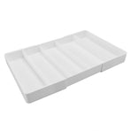 Kitchen Drawer Organizer ABS Plastic Simple Versatile Drawer Divider Tray for Bedroom Vanity Office Desk