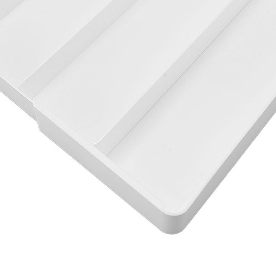 Kitchen Drawer Organizer ABS Plastic Simple Versatile Drawer Divider Tray for Bedroom Vanity Office Desk