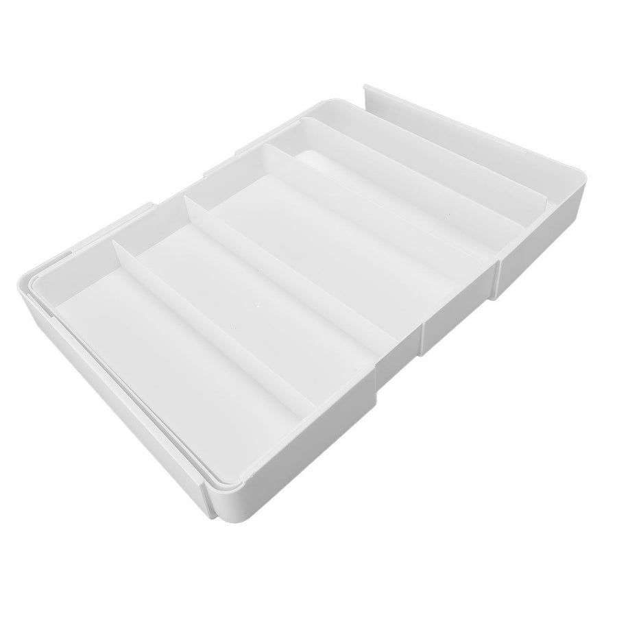 Kitchen Drawer Organizer ABS Plastic Simple Versatile Drawer Divider Tray for Bedroom Vanity Office Desk