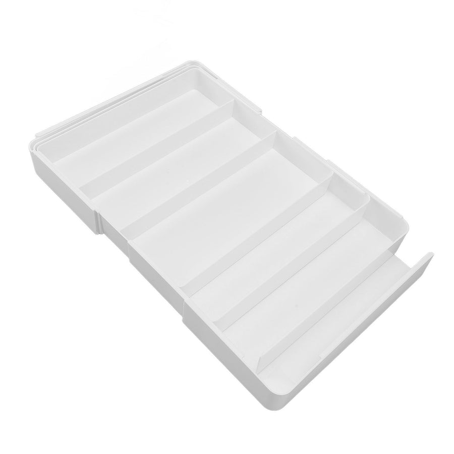 Kitchen Drawer Organizer ABS Plastic Simple Versatile Drawer Divider Tray for Bedroom Vanity Office Desk