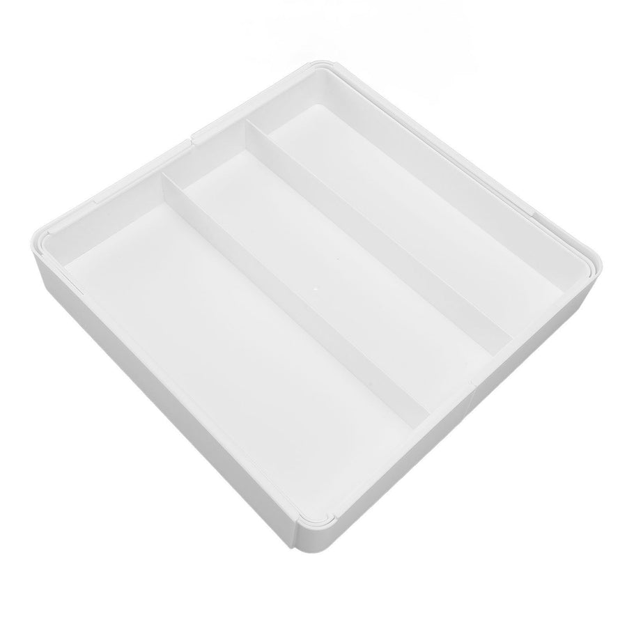 Kitchen Drawer Organizer ABS Plastic Simple Versatile Drawer Divider Tray for Bedroom Vanity Office Desk