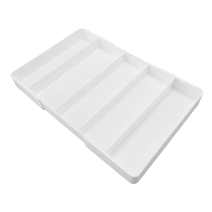 Kitchen Drawer Organizer ABS Plastic Simple Versatile Drawer Divider Tray for Bedroom Vanity Office Desk