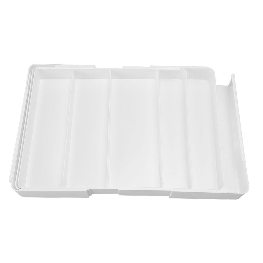 Kitchen Drawer Organizer ABS Plastic Simple Versatile Drawer Divider Tray for Bedroom Vanity Office Desk