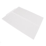 Silicone Dish Drying Mat 485x405mm Heat Resistant Non Slip Kitchen Counter Drain Pad for Home White