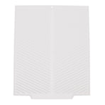 Silicone Dish Drying Mat 485x405mm Heat Resistant Non Slip Kitchen Counter Drain Pad for Home White