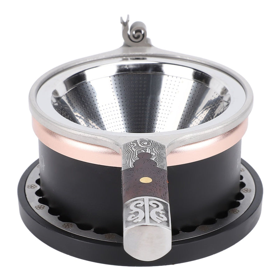Tea Filter Set Fine Mesh Reusable Stainless Steel Tea Strainer Infuser Funnel for Tea Brewing
