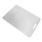 Ti Metal Cutting Board Thickened Chopping Board for Vegetables Fruits Bread Dough Kitchen Cooking 46x30cm / 18.1x11.8in