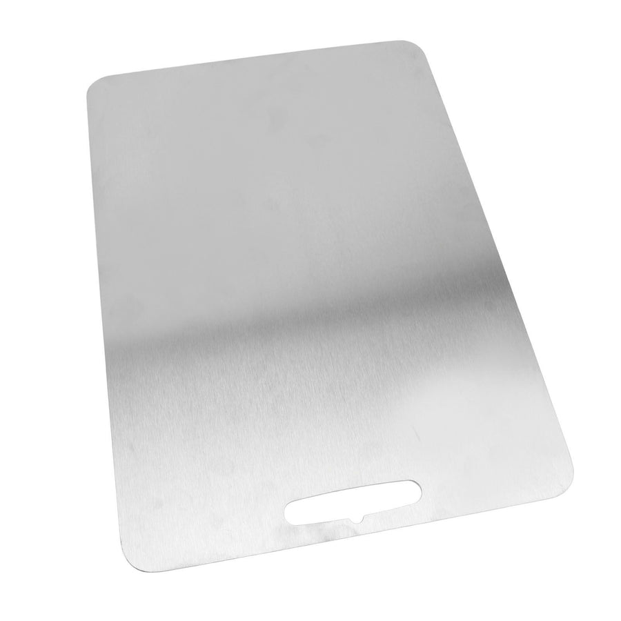 Ti Metal Cutting Board Thickened Chopping Board for Vegetables Fruits Bread Dough Kitchen Cooking 46x30cm / 18.1x11.8in