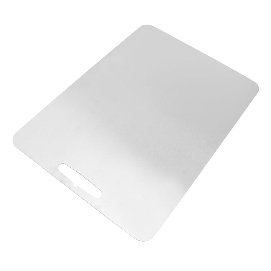 Ti Metal Cutting Board Thickened Chopping Board for Vegetables Fruits Bread Dough Kitchen Cooking 46x30cm / 18.1x11.8in