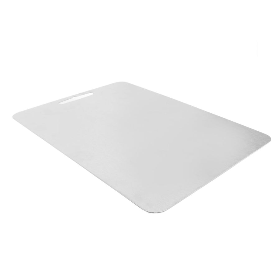 Ti Metal Cutting Board Thickened Chopping Board for Vegetables Fruits Bread Dough Kitchen Cooking 46x30cm / 18.1x11.8in