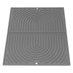 Dish Drying Mat Silicone Easy to Clean Anti Scald Heat Resistant Dish Mat for Home Kitchen Type 1