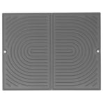 Dish Drying Mat Silicone Easy to Clean Anti Scald Heat Resistant Dish Mat for Home Kitchen Type 1