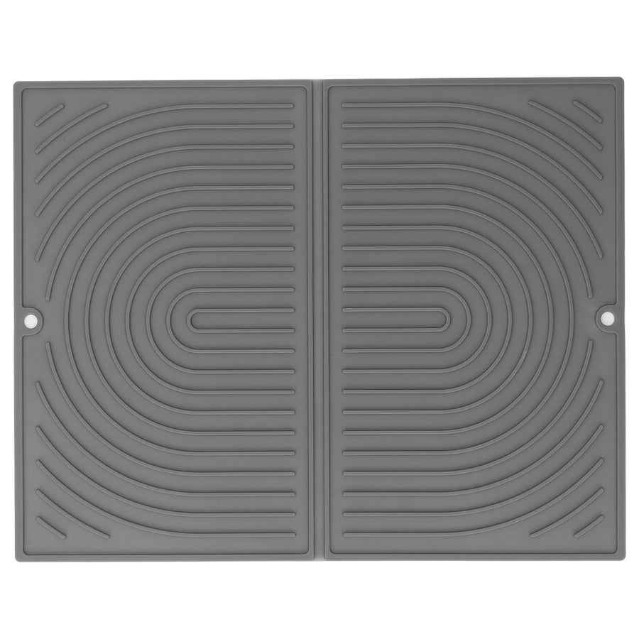 Dish Drying Mat Silicone Easy to Clean Anti Scald Heat Resistant Dish Mat for Home Kitchen Type 1