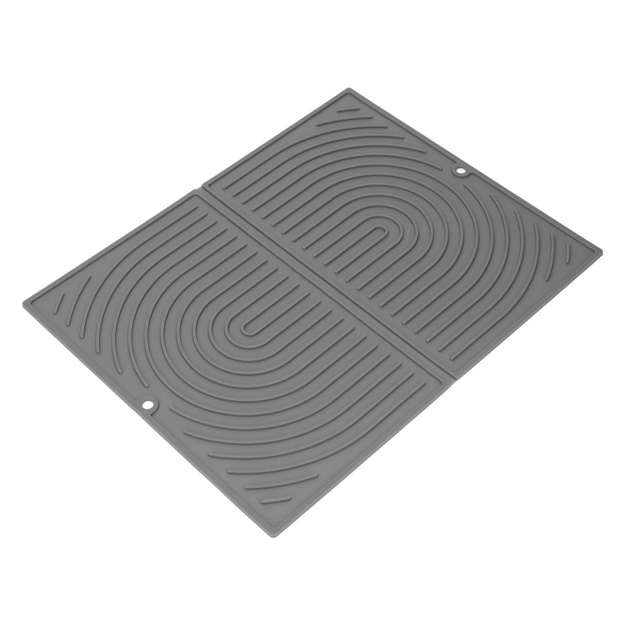 Dish Drying Mat Silicone Easy to Clean Anti Scald Heat Resistant Dish Mat for Home Kitchen Type 1