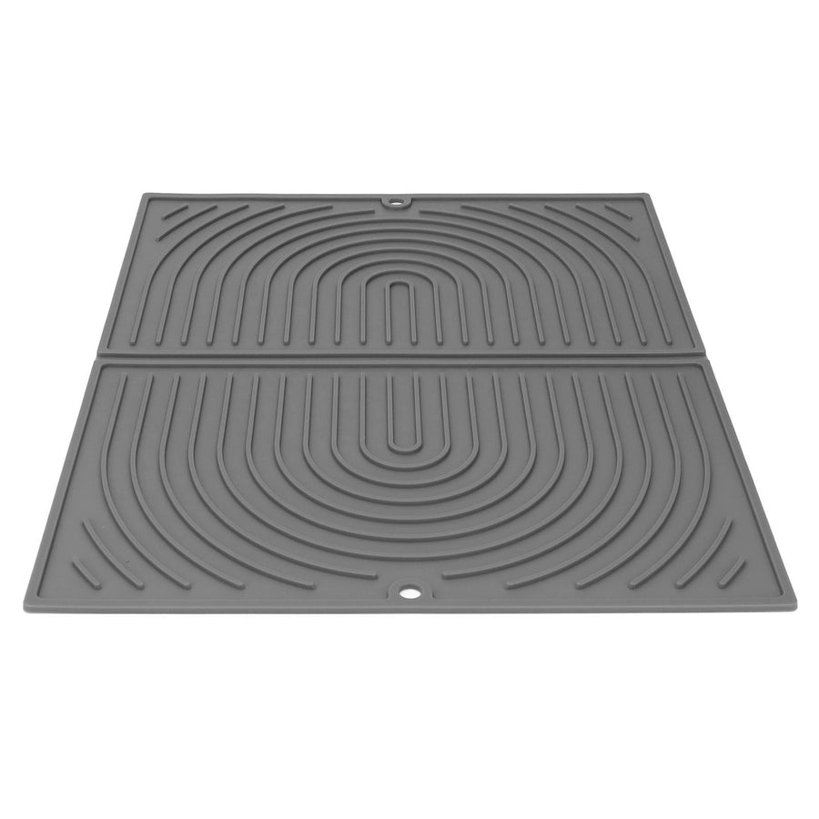 Dish Drying Mat Silicone Easy to Clean Anti Scald Heat Resistant Dish Mat for Home Kitchen Type 1