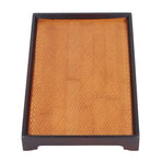 30 X 19cm Rectangular Tea Tray Multifunctional Easy Cleanup Retro Style Coffee Serving Tray for Home