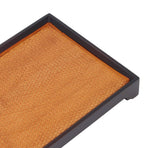 30 X 19cm Rectangular Tea Tray Multifunctional Easy Cleanup Retro Style Coffee Serving Tray for Home